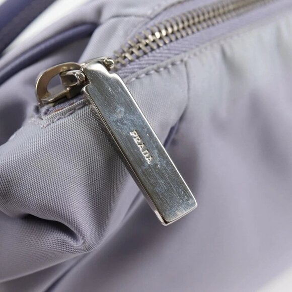 PRADA Shoulder Bag Nylon Purple Silver Auth - Picture 12 of 16